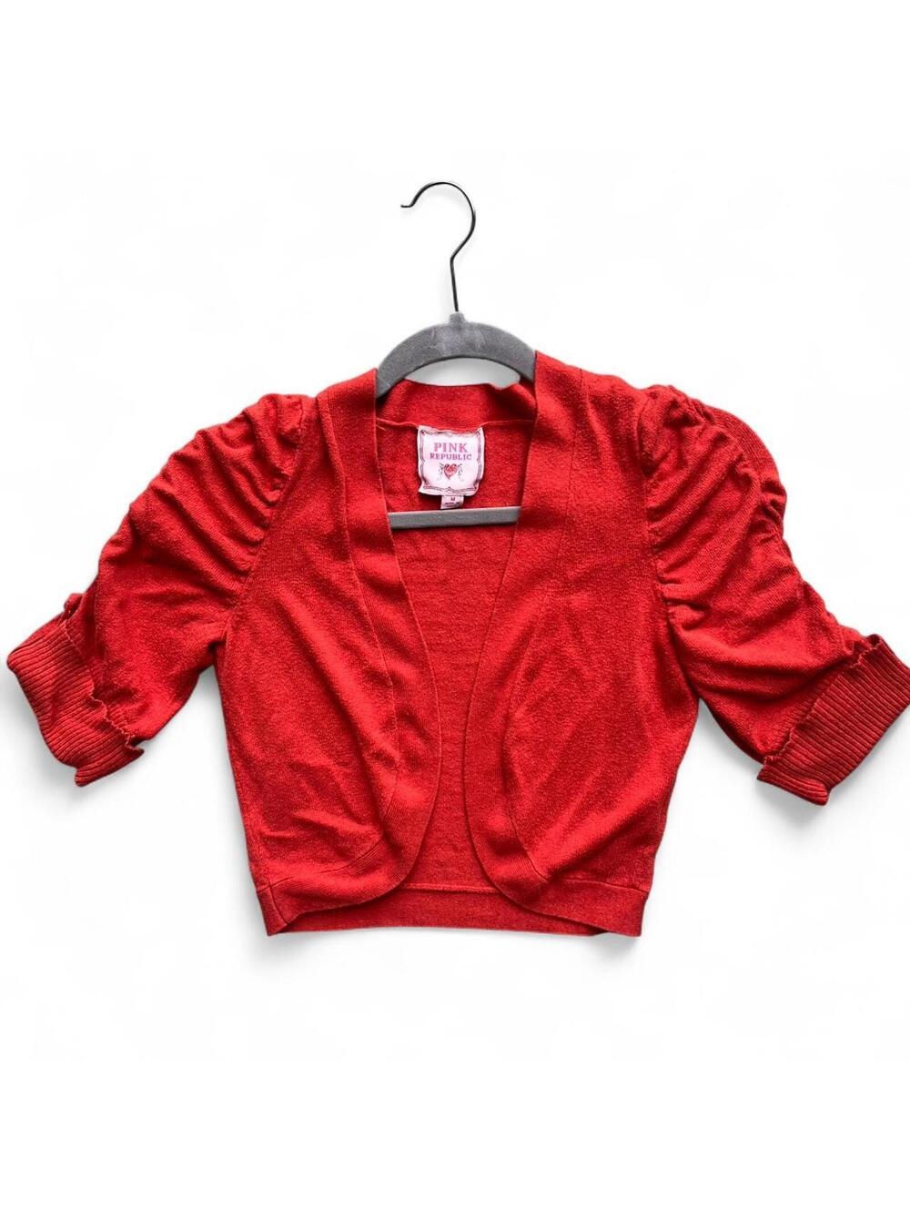 Pink Republic Burnt Orange Lightweight Throw Shrug